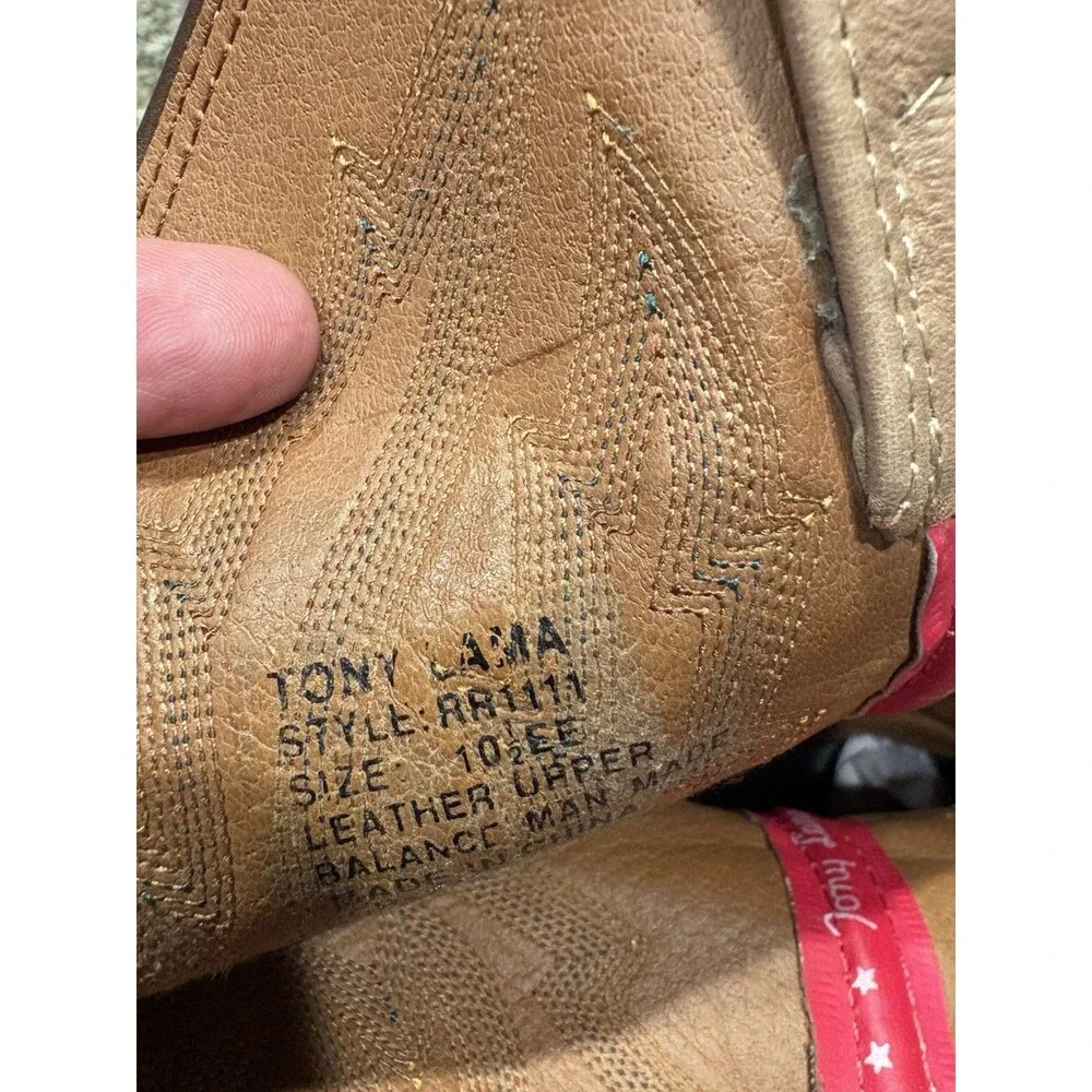 Tony Lama 3R Brown Leather Western Cowboy Boots Men’s 10.5 EE Made in USA